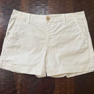 LOFT The Monroe 4” Women’s Short in White Size 8